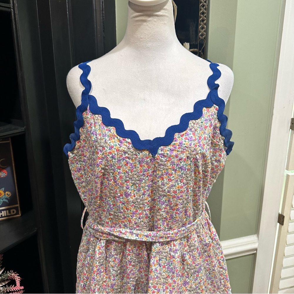 Anthropologies Just Me Floral Embroidered Maxi Dress – Size Large - Picture 2 of 11